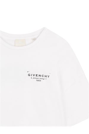t-shirt in cotone bianco GIVENCHY KIDS | H3122410P